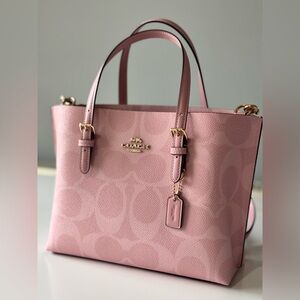 Coach Powder Pink Mollie 25 only used once-have tag still